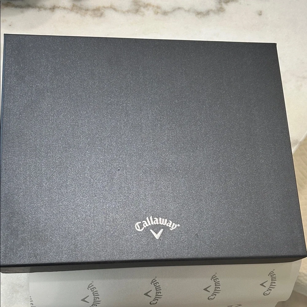 Callaway Black Leather Laptop Cover